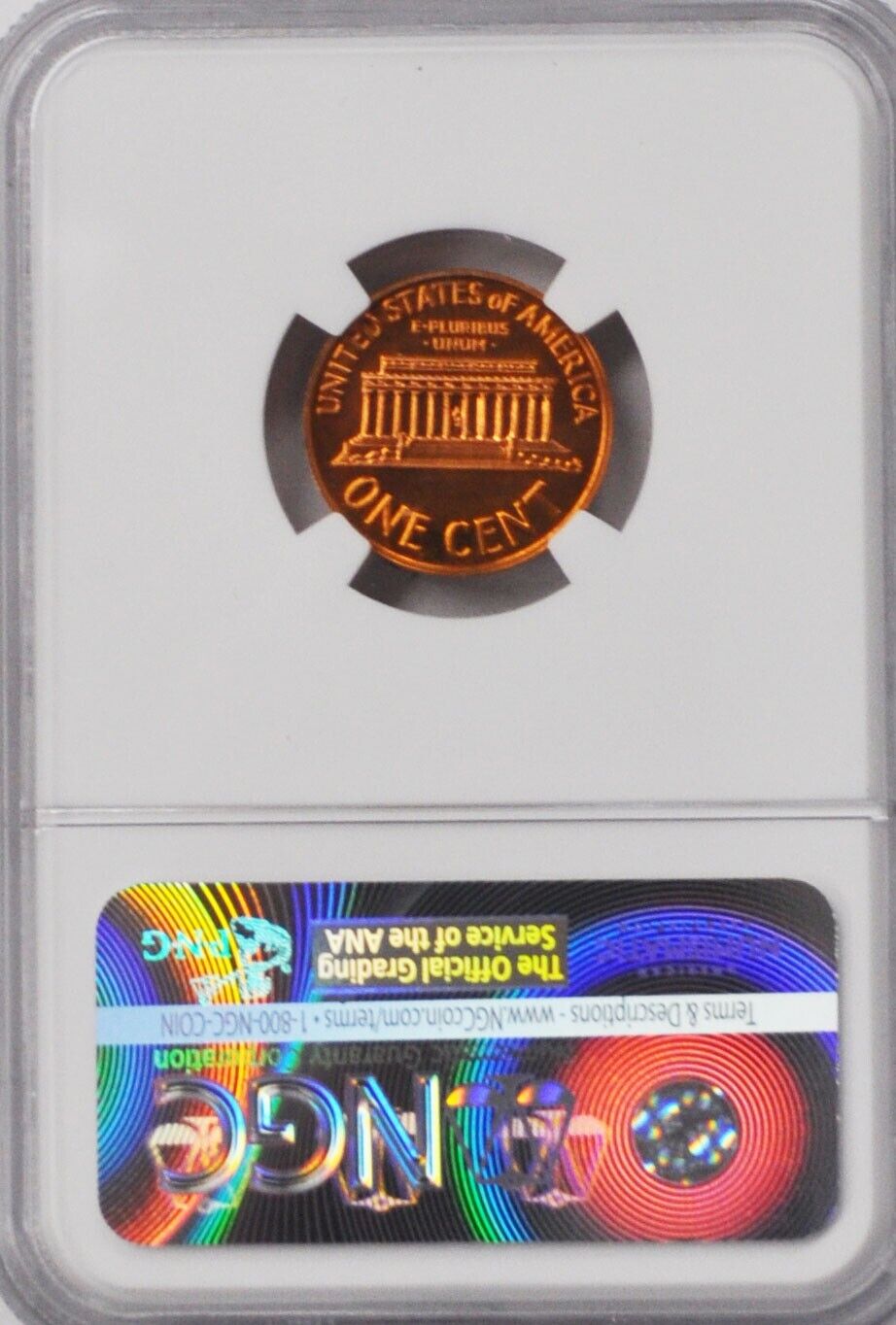 1962 1c Proof Lincoln Memorial Cent One Penny NGC PF66 RD Gem