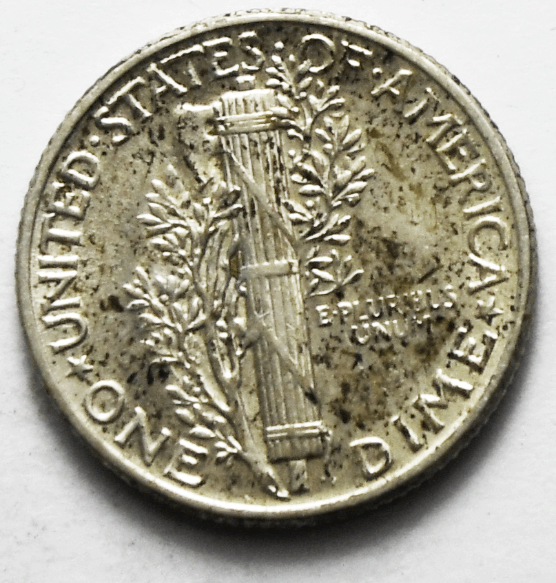 1945 10c Mercury Silver Dime Rare Ten Cents Philadelphia AU