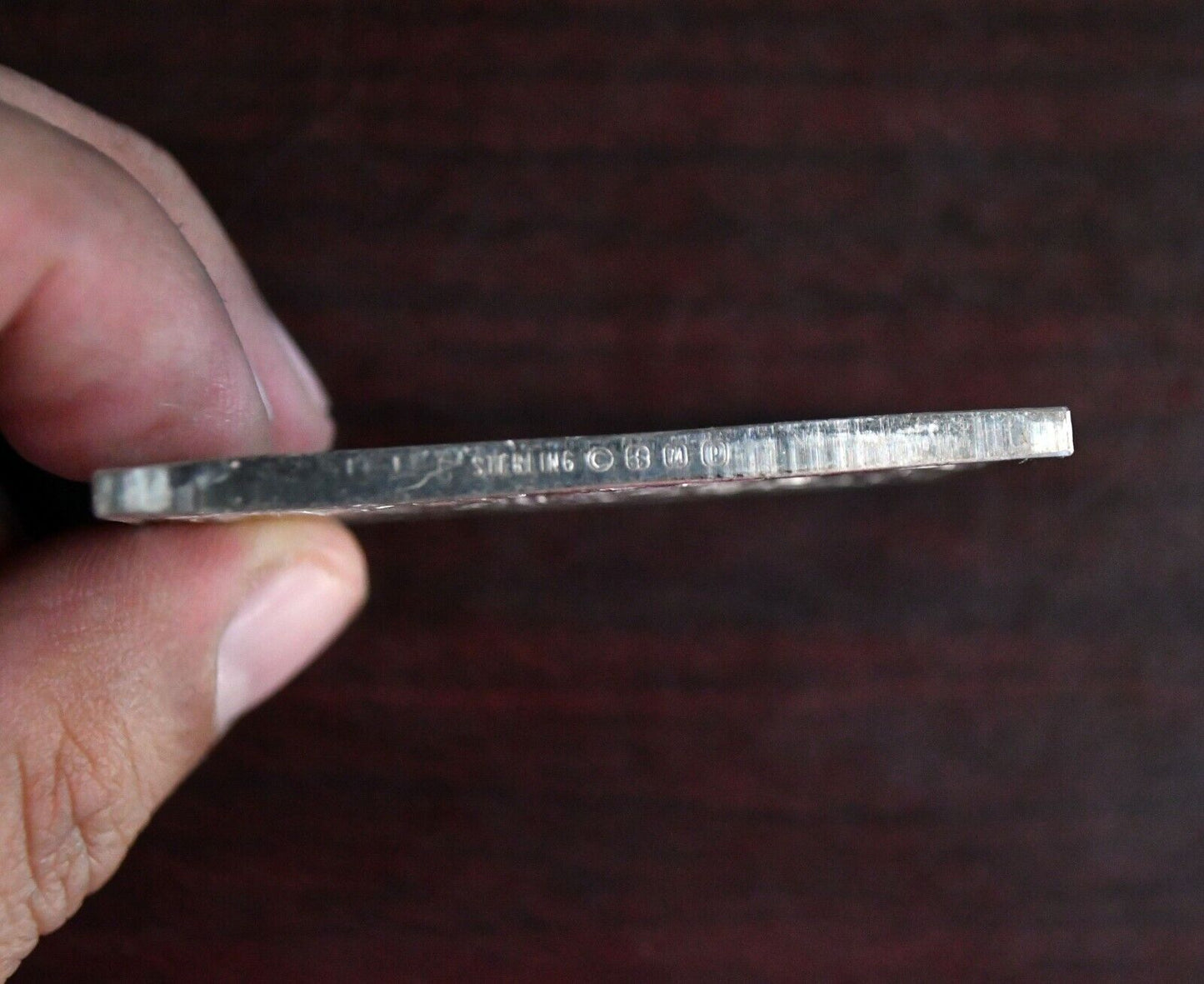 1974 Annapolis Maryland Thirteen Colonies Sterling Silver 1.8 oz. Franklin Mint