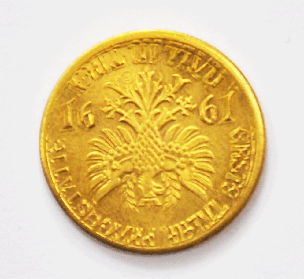 1991 Swarovski Gold Tone Token Medal Collectors Society Double Struck 26mm SCS