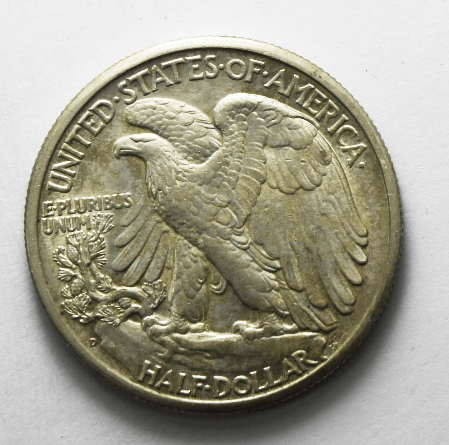 1945 D 50c Walking Liberty Silver Half Dollar Fifty Cents Denver AU