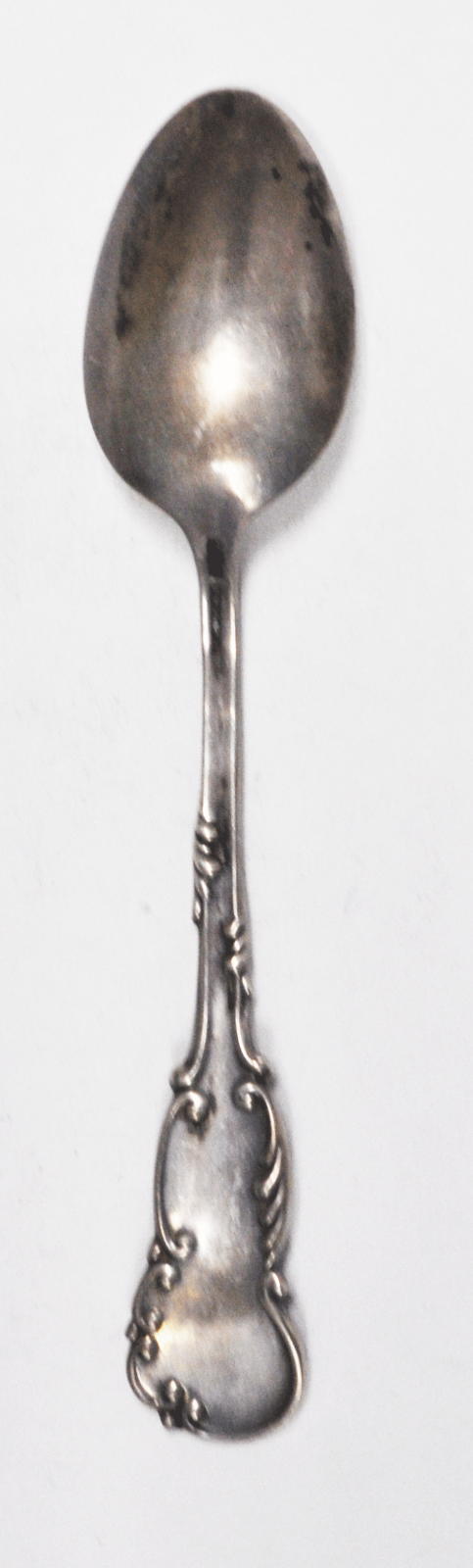 Sterling Silver Reed & Barton La Reine 5-7/8" Teaspoon Spoon Monogrammed 5-5/8"