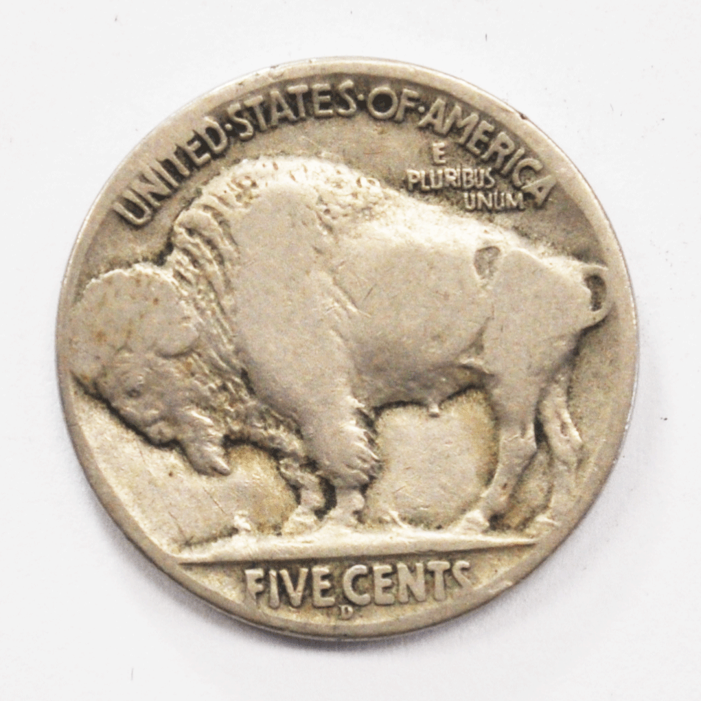 1914 D 5c Buffalo Nickel Five Cents Rare Denver