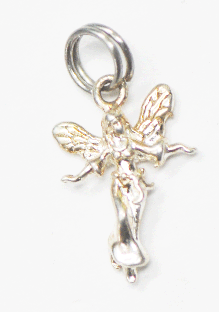 Sterling Silver Jezlaine Jez Angel Fairy Charm 19mm x 12mm