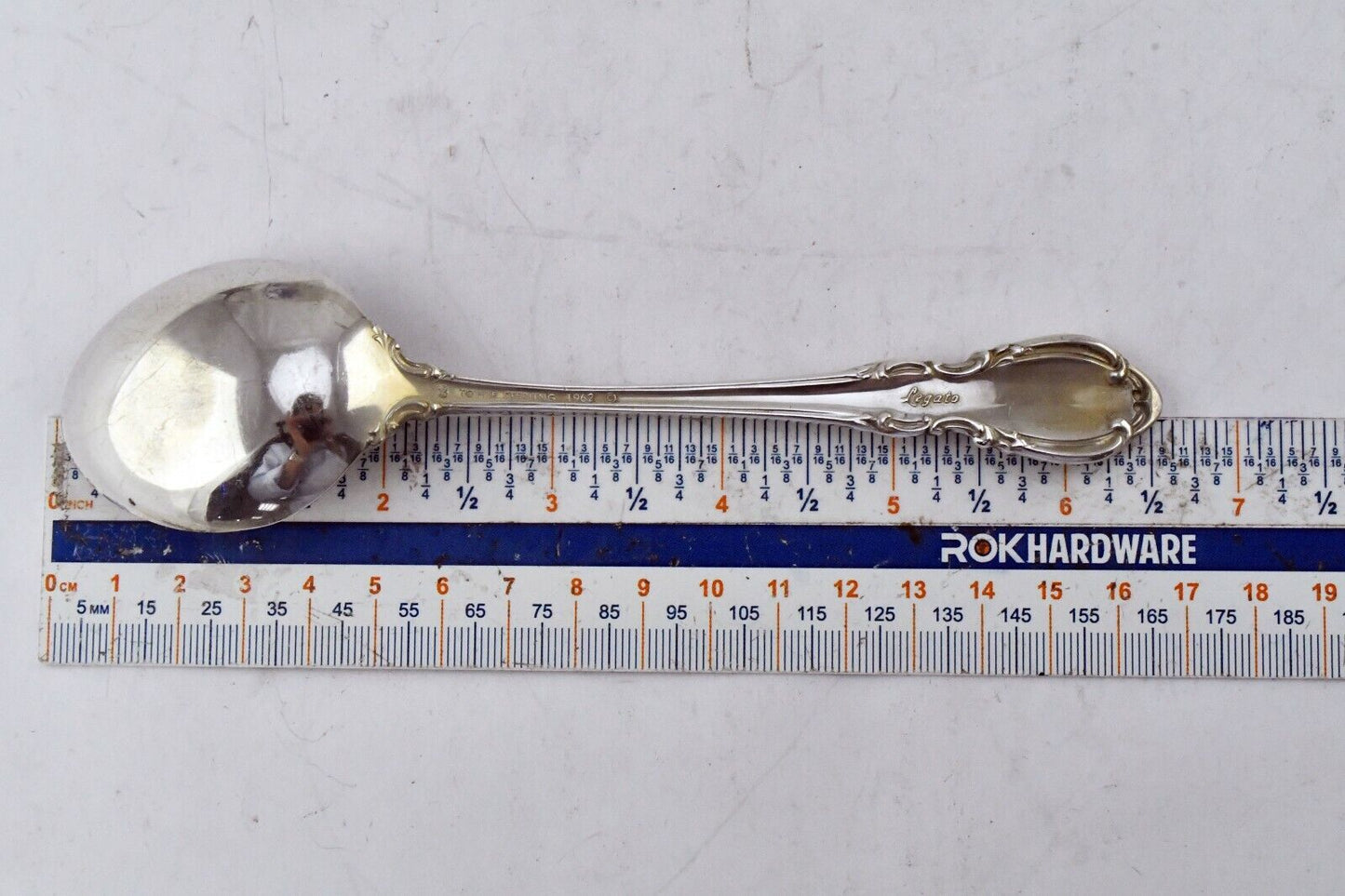 Legato by Towle Sterling Silver 6 1/2" Round Bowl Oval Soup Spoon 1.4 oz.