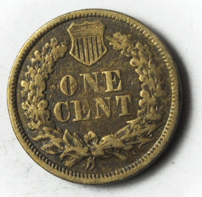 1863 1c Indian Head Penny One Cent US Philadelphia Copper