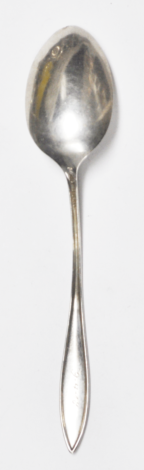 Sterling Silver Weidlich Army Soldier Souvenir Spoon 5-5/8" Monogram 9-4-18