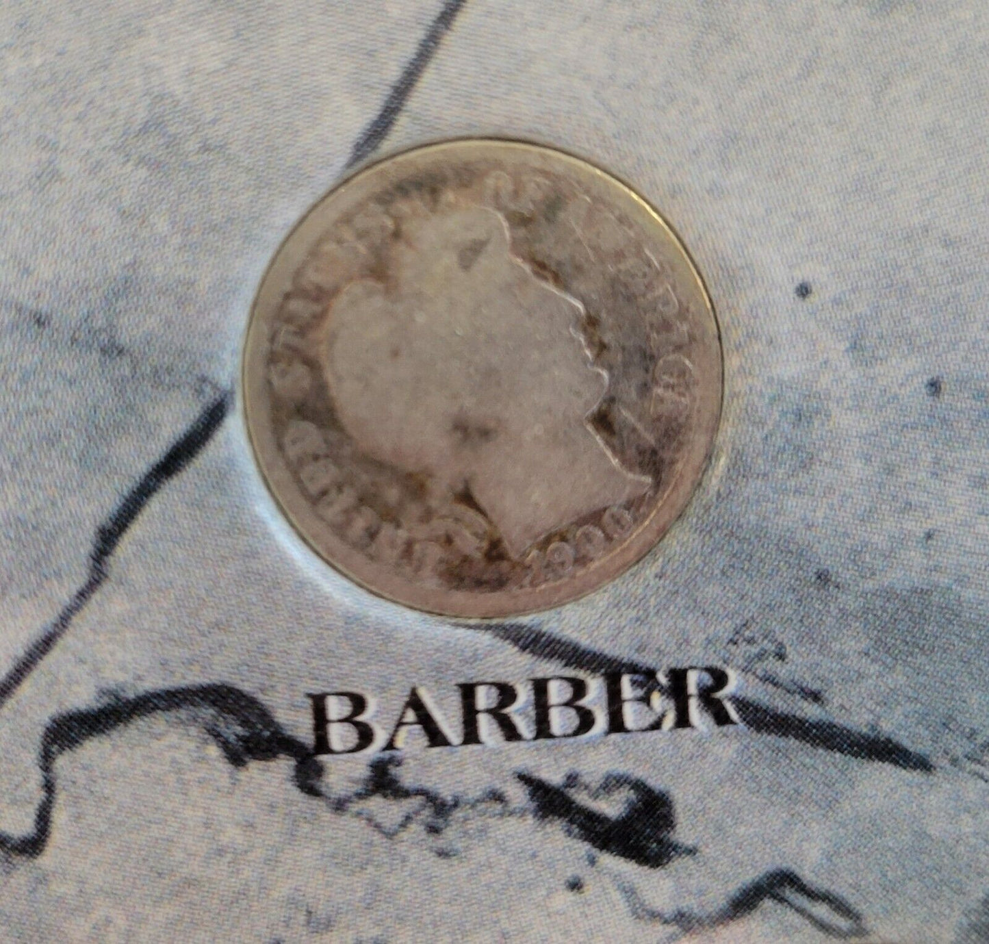 Dimes Of The 20th Century Barber, Mercury, Roosevelt 3 Coin Set 1900, 1943, 1989