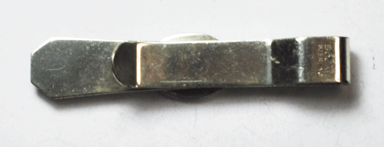 Vintage Sterling Silver Bojar Money Clip G Monogram 2-1/2" 13mm