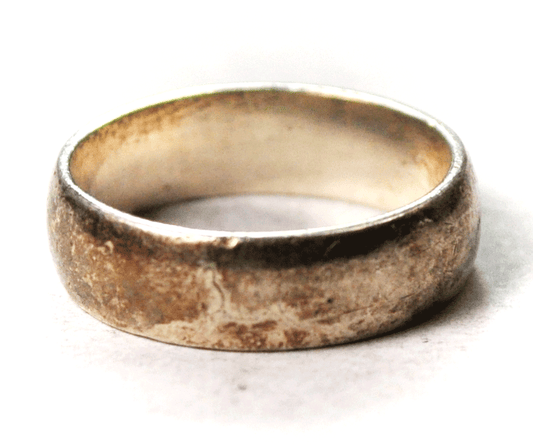 Sterling Silver Lemmon Wheeler Plain Band 6mm Size 7-3/4 Ring