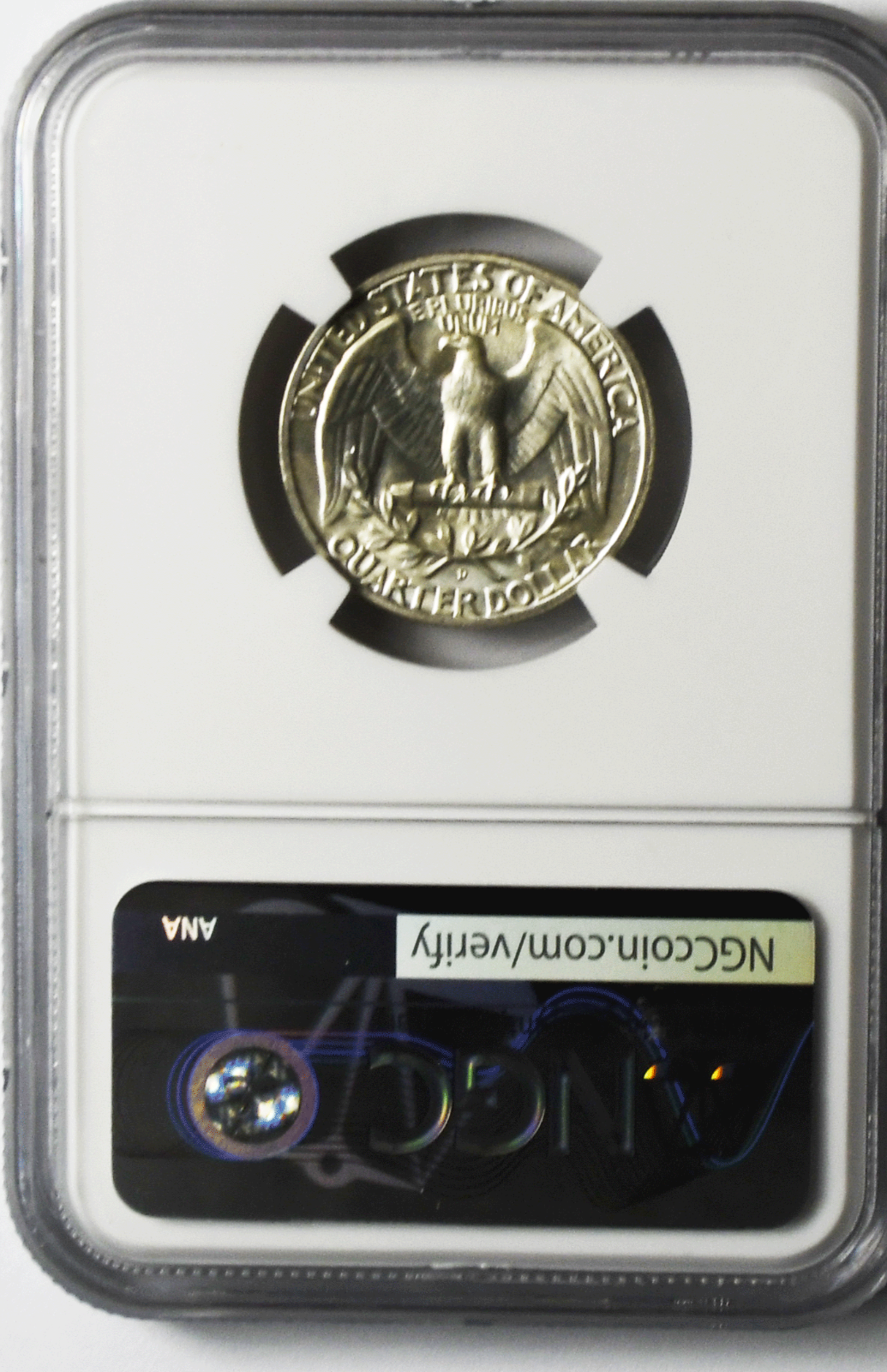 1953 D 25c Washington Silver Quarter Dollar NGC MS66