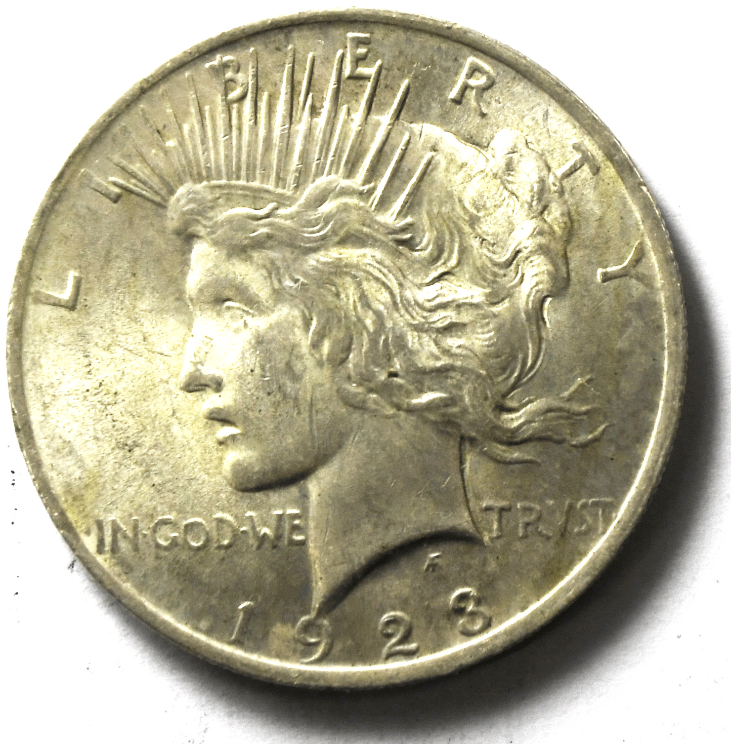 1923 $1 Peace Silver One Dollar US Philadelphia Brilliant Uncirculated