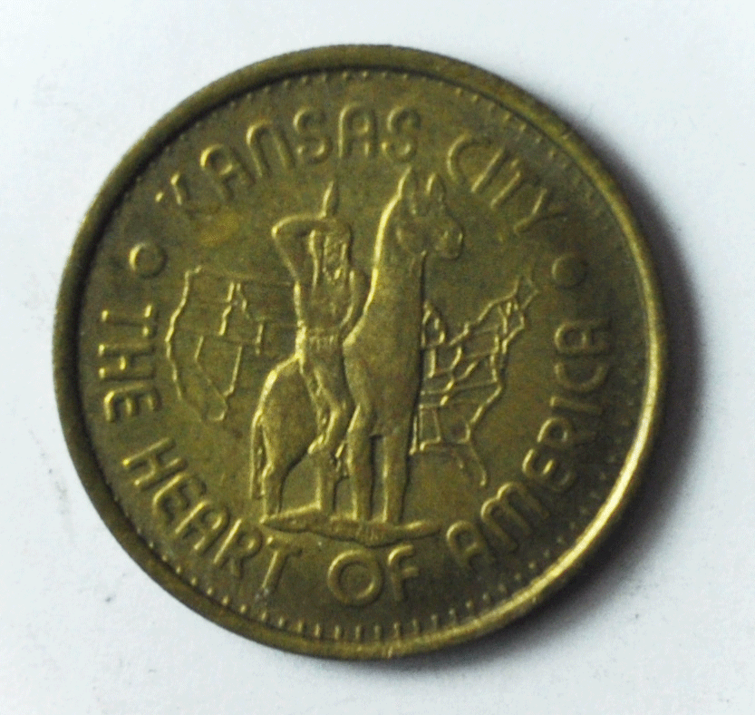 1983 Kansas City International Airport The Heart of America 26mm Medal Token