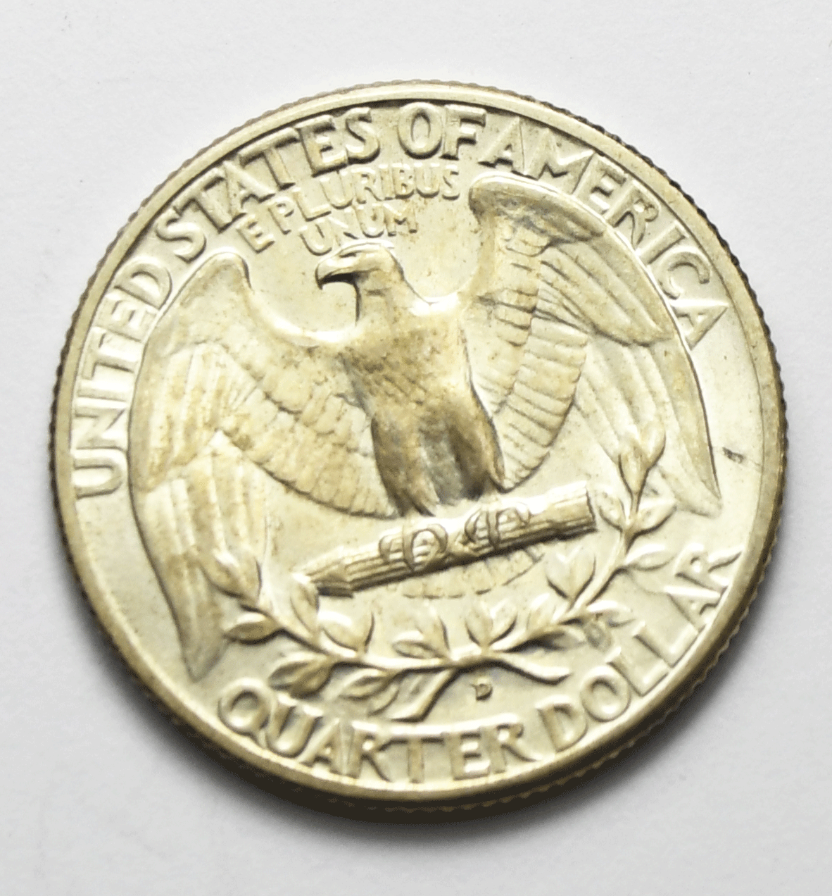 1941 D 25c Washington Silver Quarter Dollar AU Denver