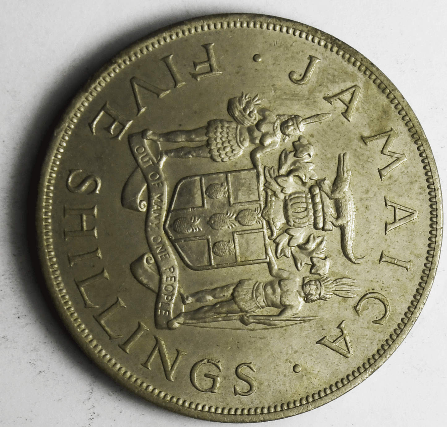 1966 Jamaica 5 Five Shilling KM# 40 Low Mintage