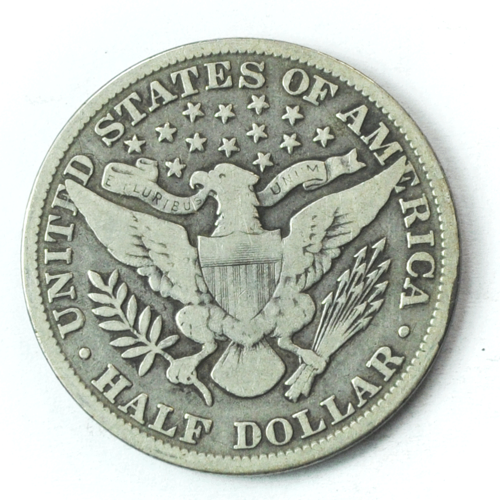 1900 50c Barber Silver Half Dollar Fifty Cents US Philadelphia