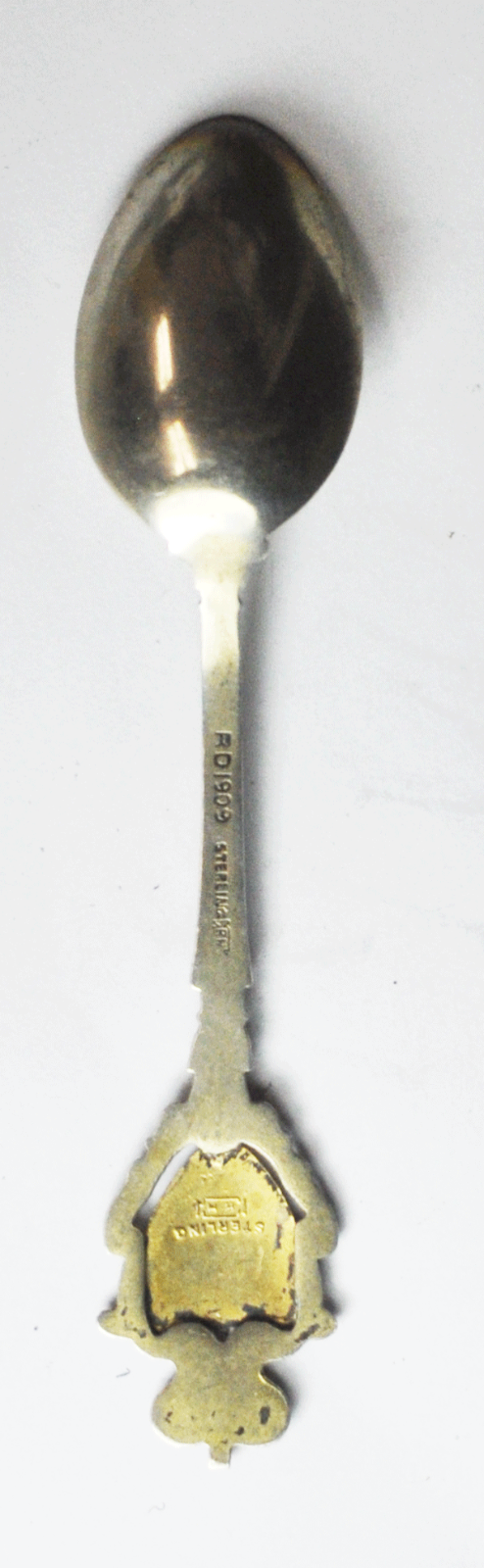 Vintage Shield of Canada RH RD1909 Buffalo Bison Souvenir Spoon 4-3/8"