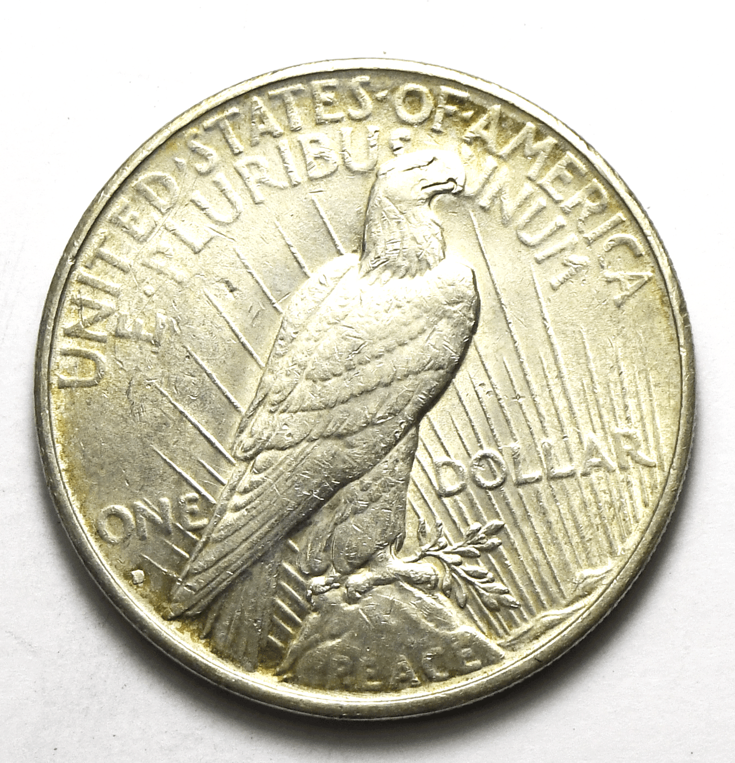 1934 D $1 Peace Silver One Dollar US Denver AU VAM 3A