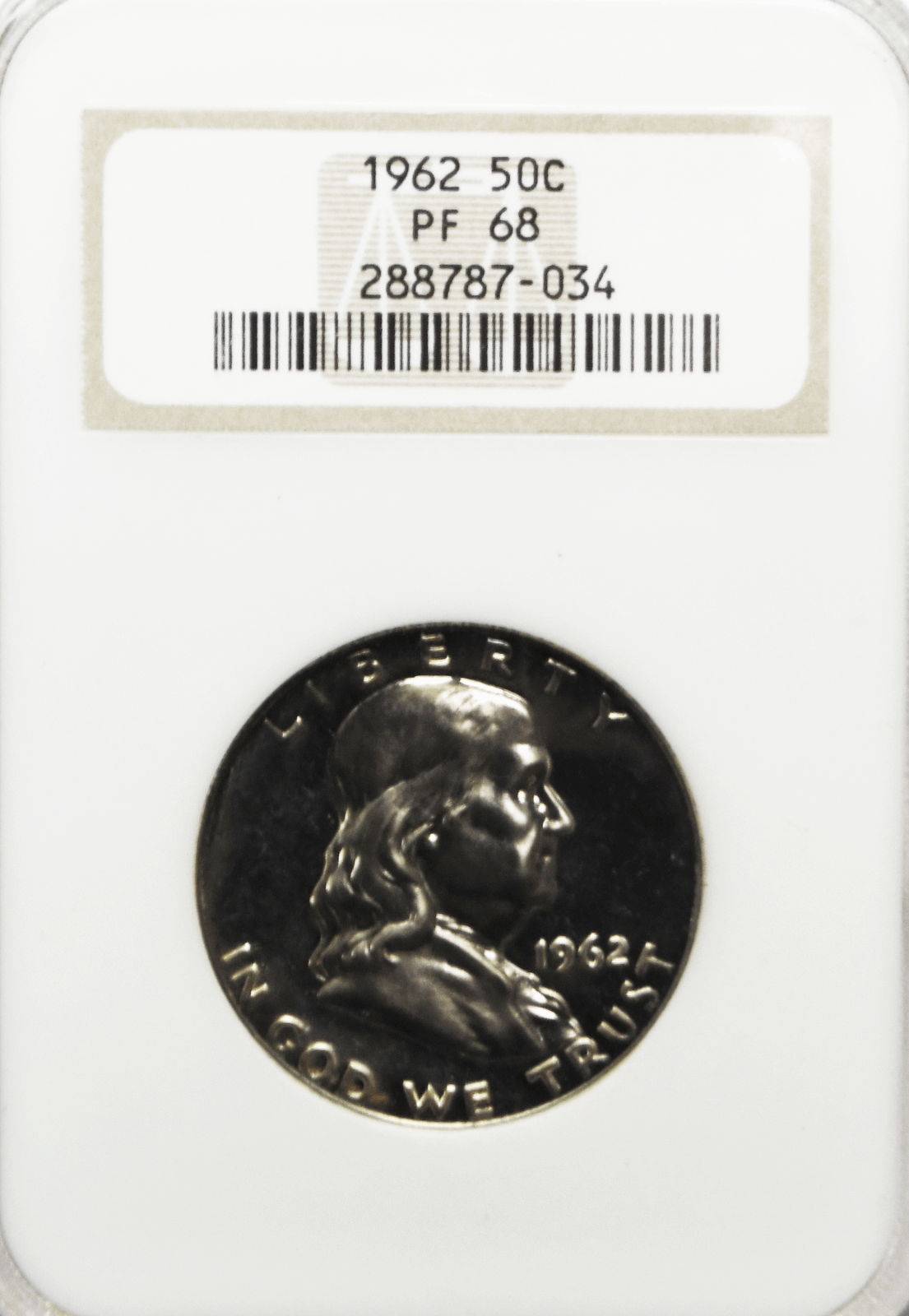 1962 50c Franklin Silver Half Dollar Fifty Cents NGC PF68