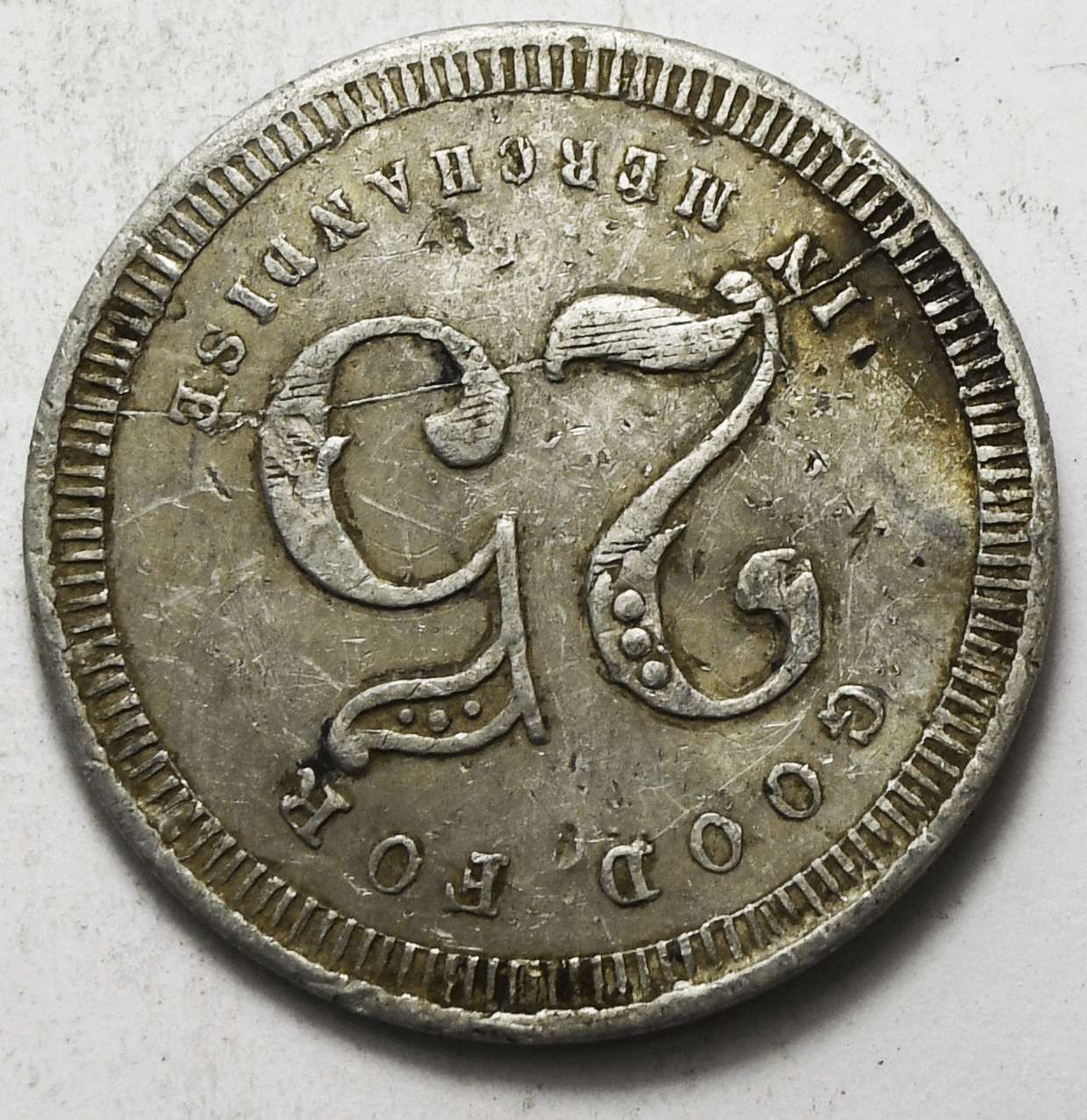 WF Young Oxford Nebraska Aluminum Trade Token 27mm
