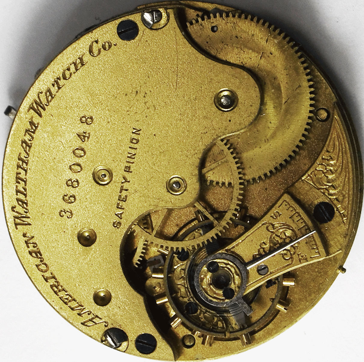 American Waltham Size 6 Grade E Pocket Watch Movement