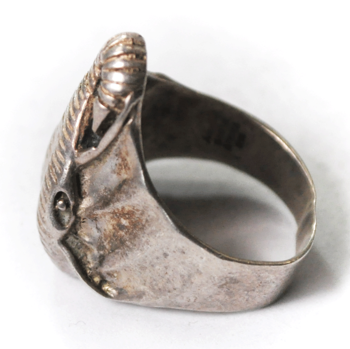 Sterling Silver Merav South Africa Elephant Ring 23mm Size 7 Ring