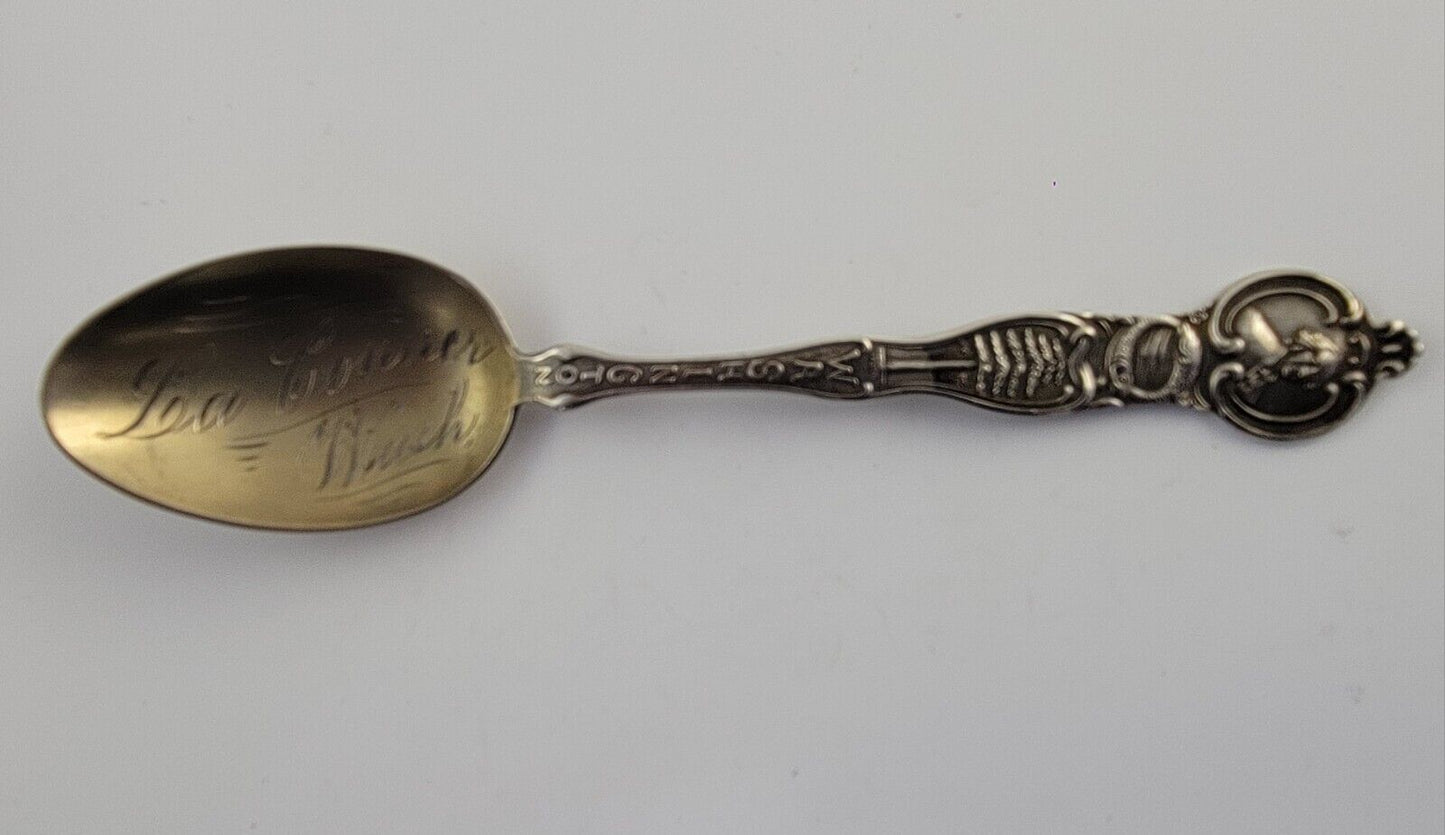 La Conner Washington 5 1/2" Sterling .925 Silver Souvenir Spoon .55oz.
