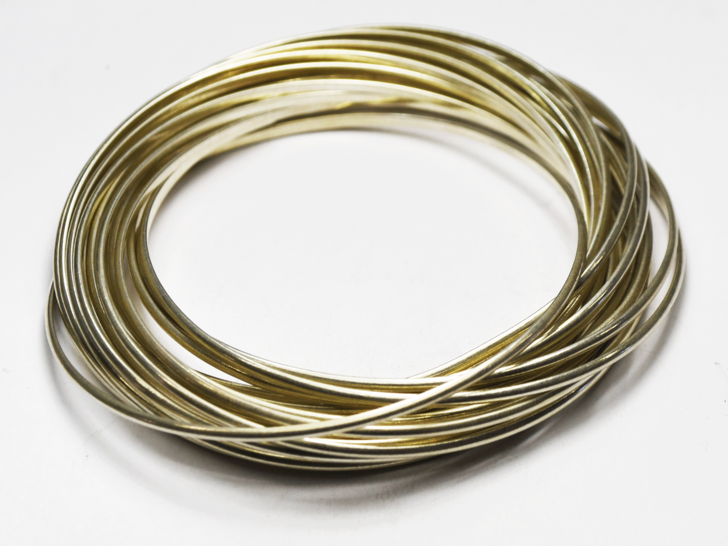 Sterling Silver Silpada 21 Bangle Salute Interlocking Bracelet B0640