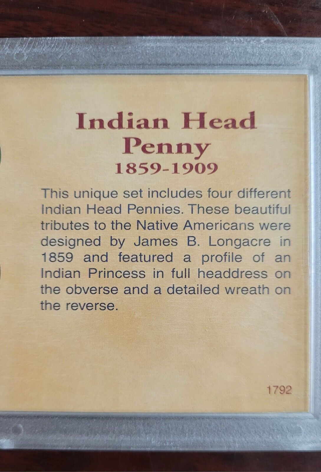 Indian Head Penny Collection - Coins of the American Frontier 1900, 06, 05, 04