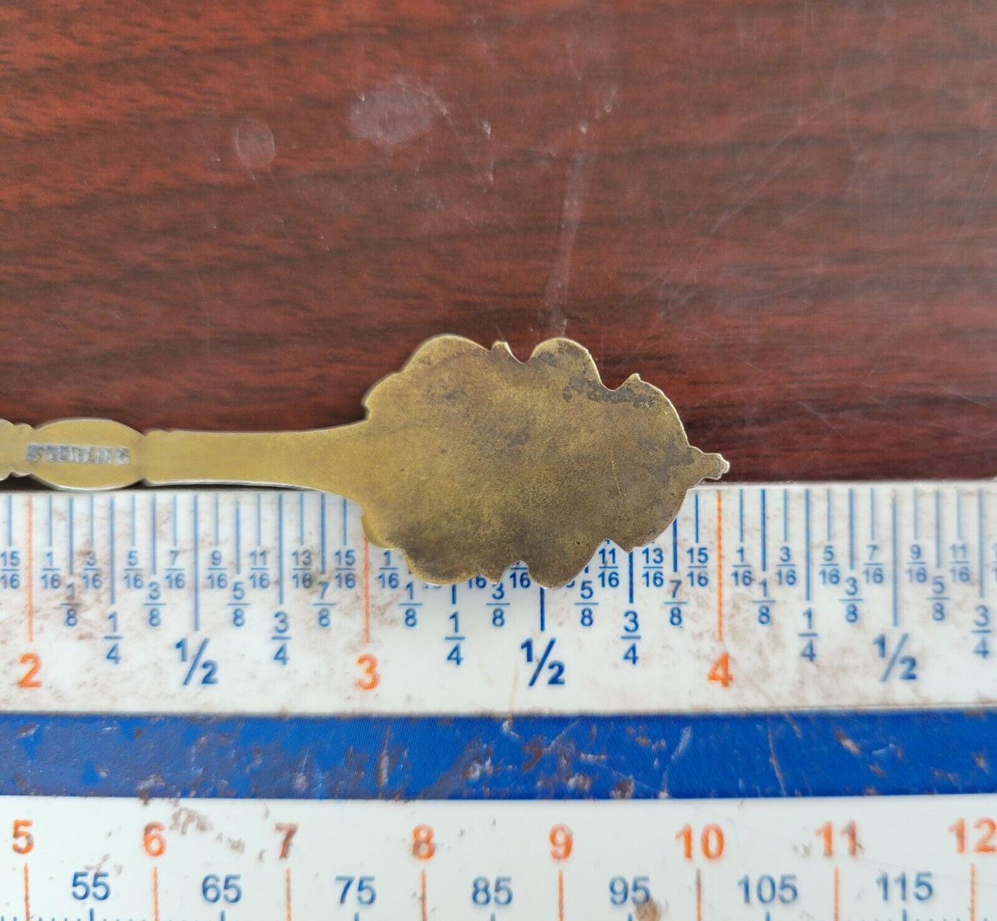 Toronto Canada Sterling Silver 4" Goldwash Enameled Souvenir Spoon .33oz.