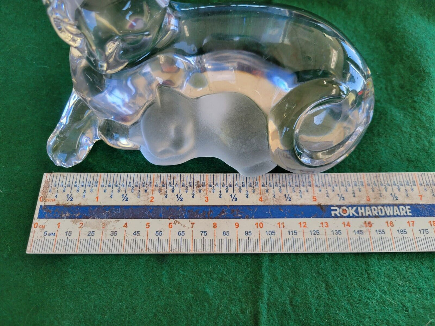 Lenox Crystal Kitty Cat with Kitte Figurine Full Lead Crystal 1st edition