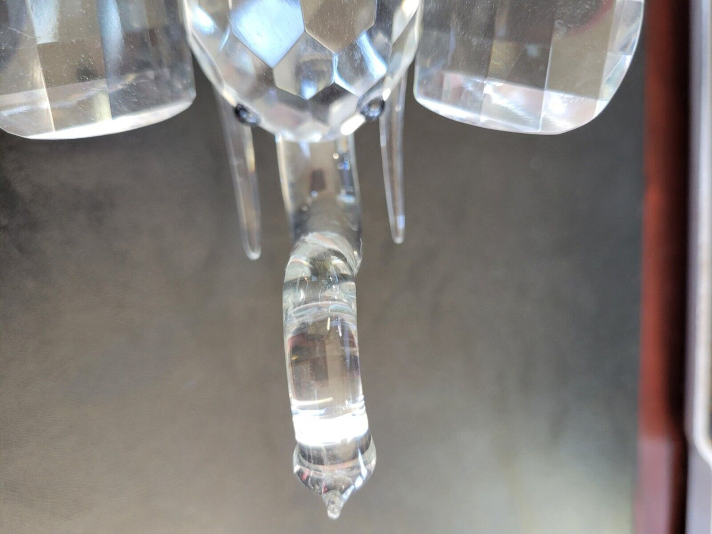 Godinger Shannon Crystal Elephant Sculpture #2533 Figurine 6" Tall Good Luck