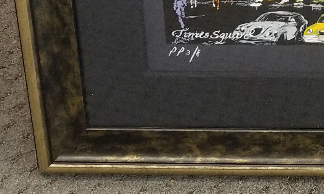 "Times Square" by LeRoy Neiman Printers Proof 3/8 Signed Limited Edition