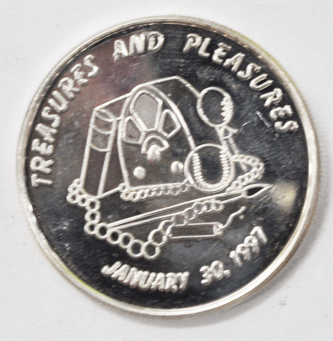 Order Polka Dot 1-30-1997 Mobile Alabama .999 Silver Pleasures Treasure 39mm 1oz