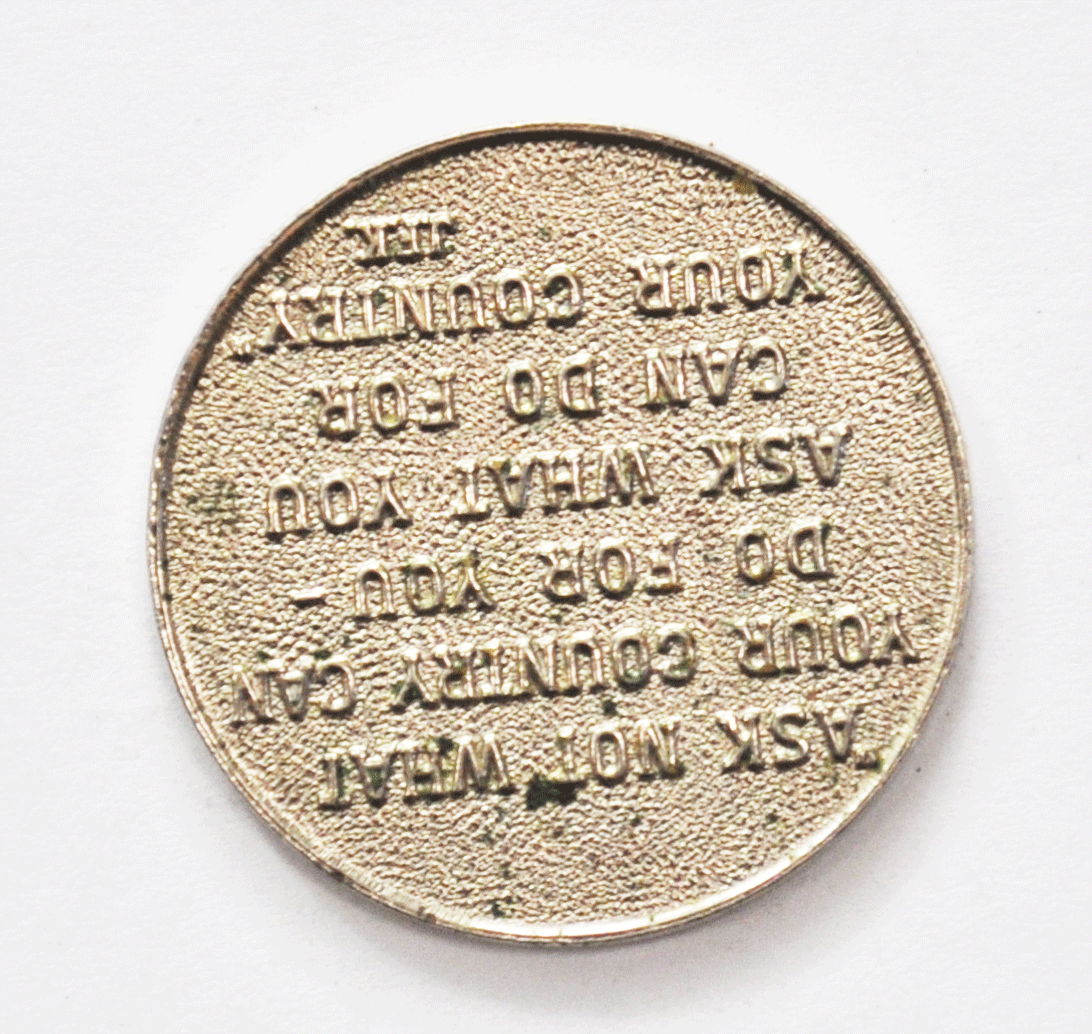 John F Kennedy Ask Not What You Can Do For Your Country Medal 29mm