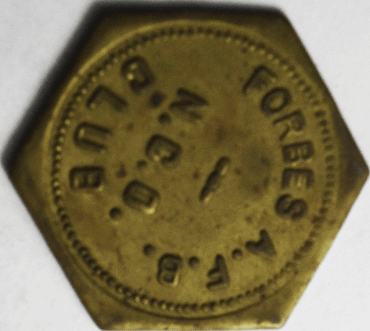 Forbes Airforce Base Kansas AFO NCO Club Hexagon Token 25c 23mm