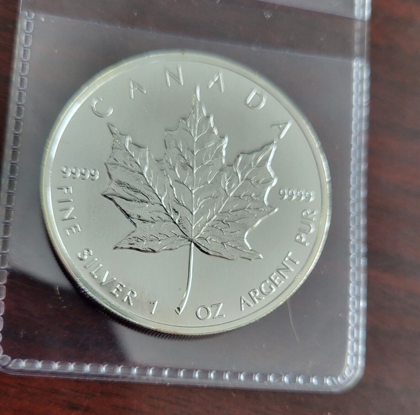 1997 1  Silver Canada Maple Leaf Coin 1oz - KEY DATE! - Lowest Minted .999 Fine