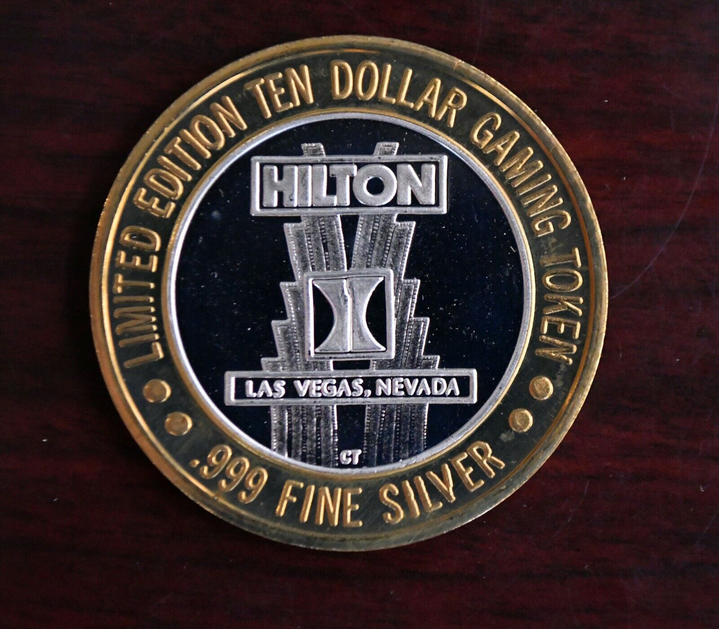 Hilton Casino Vegas .999 Fine Silver Starlight Express Nintendo Ten Dollar Token