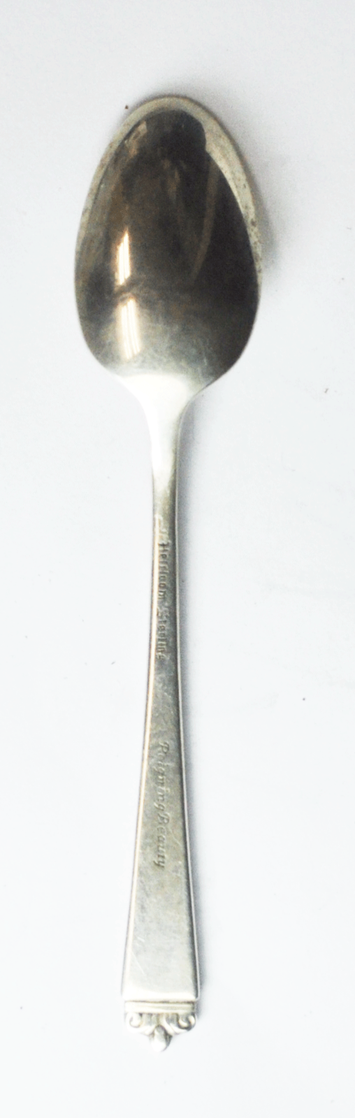 Sterling Heirloom Reigning Beauty Demitasse Souvenir Spoon Winnipeg 4-1/8"