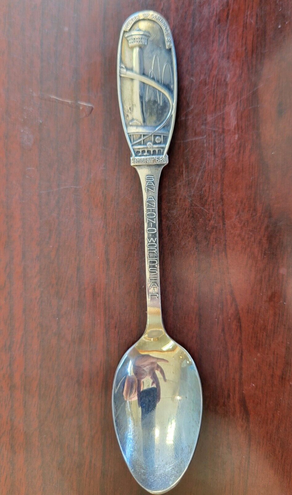 1968 San Antonio TX Souvenir Spoon Tower of the Americas Hemisfair World's Fair