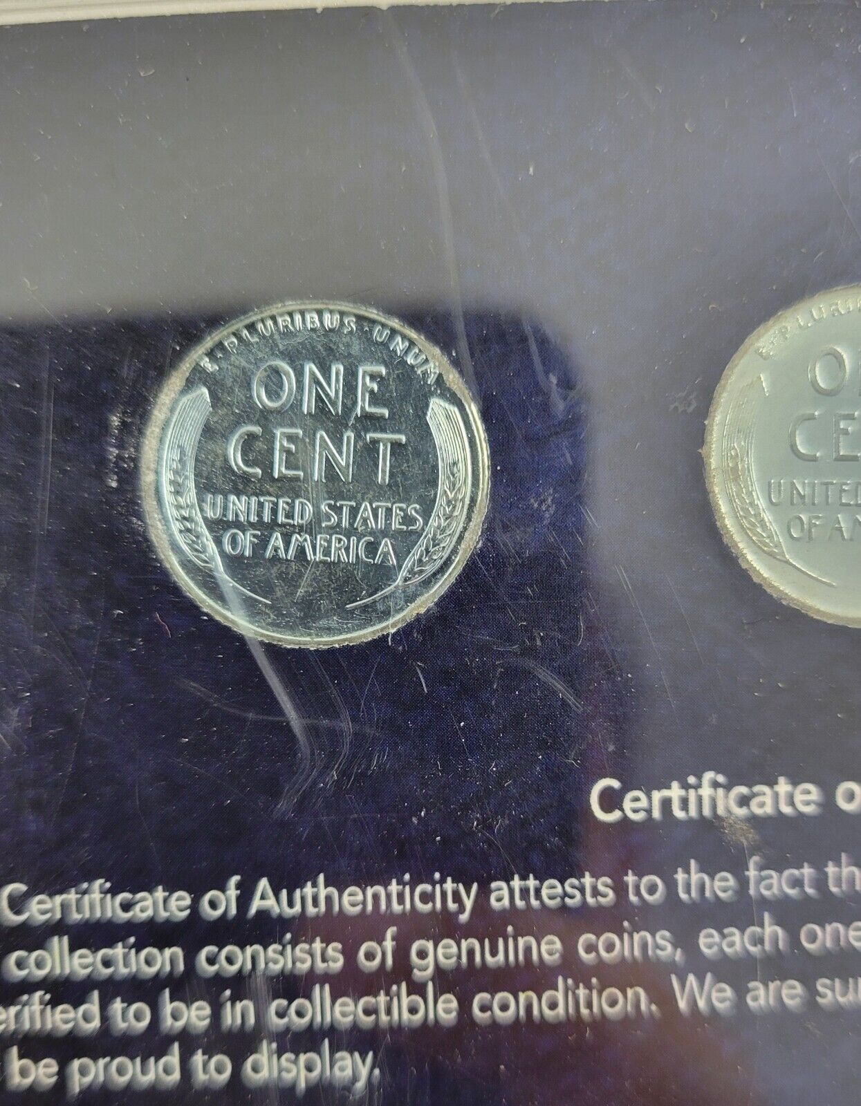 Complete 1943 Steel Penny Mint Mark Collection P D S Set of 3 w/ COA Hard Case