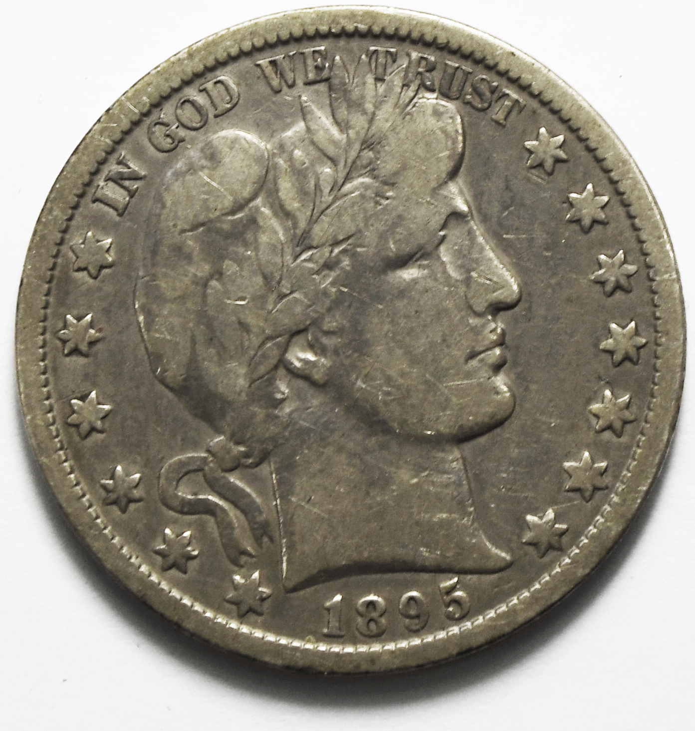 1895 O 50c Barber Silver Half Dollar Fifty Cents US New Orleans Rare