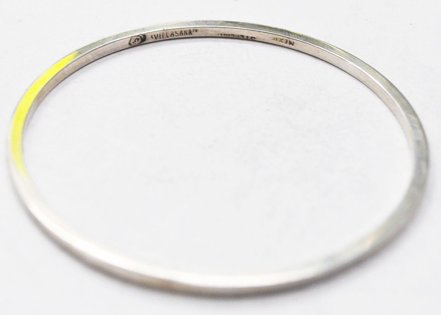 Sterling Silver Plain Round Bangle Medium Bracelet 2.5mm