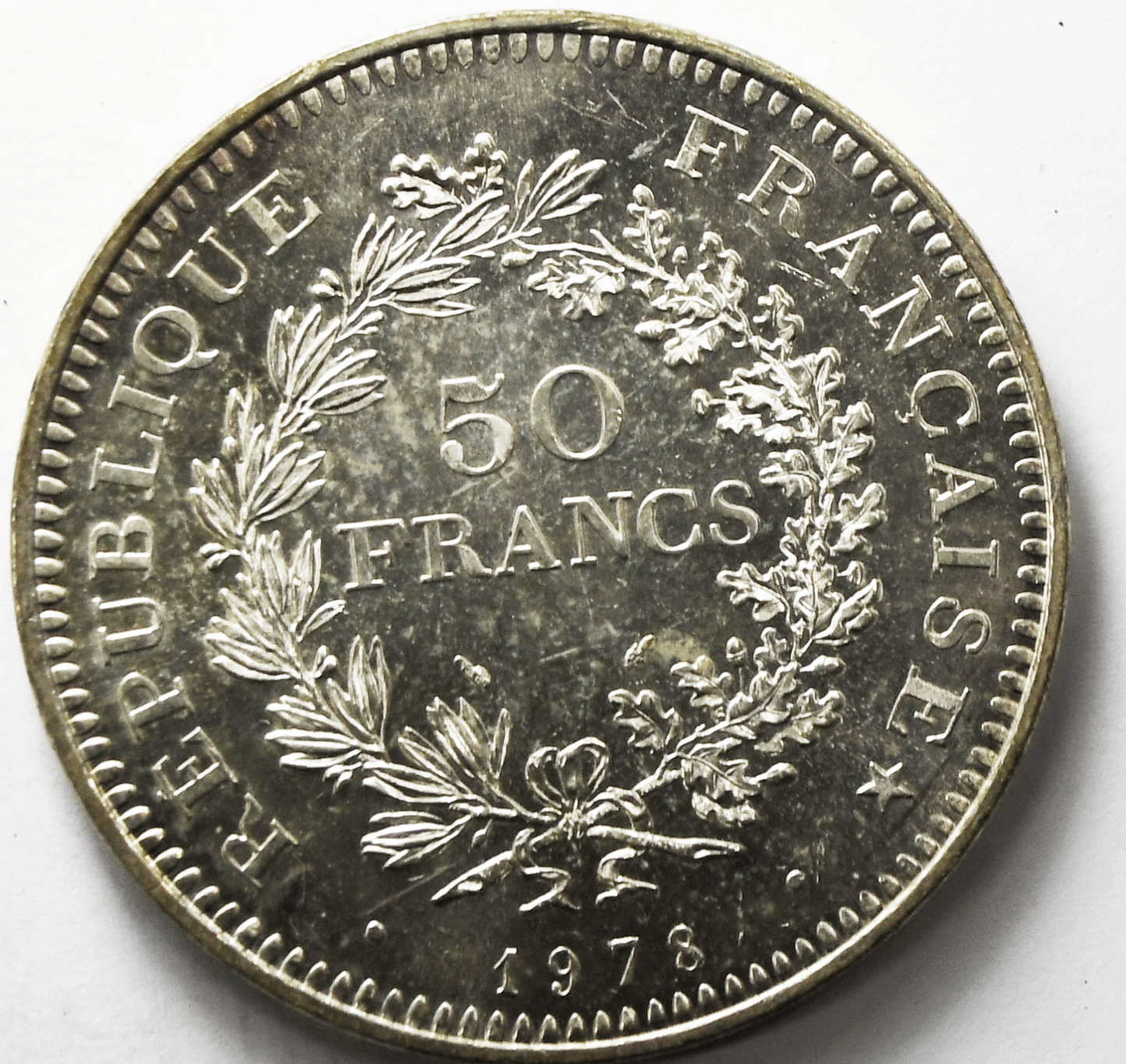 1978 France Proof Like 50 Fifty Francs Silver Coin KM# 941.1