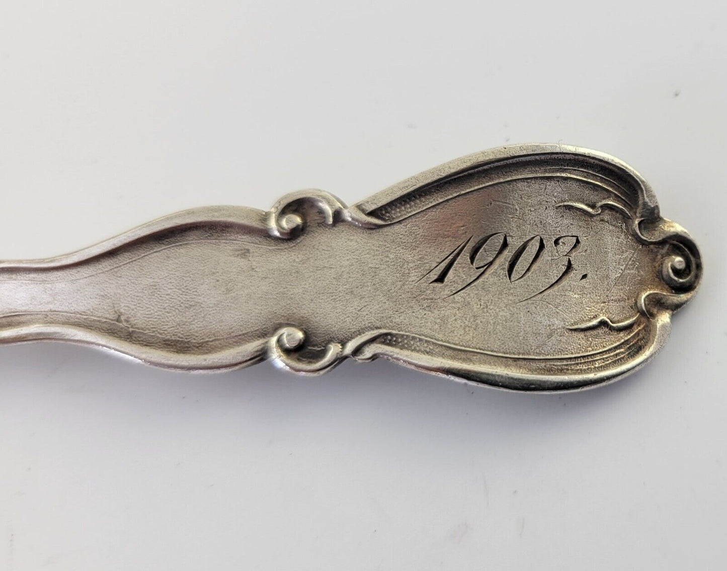 1903 Petoskey Michigan Sterling Silver 5 1/4" Souvenir Spoon .55oz.