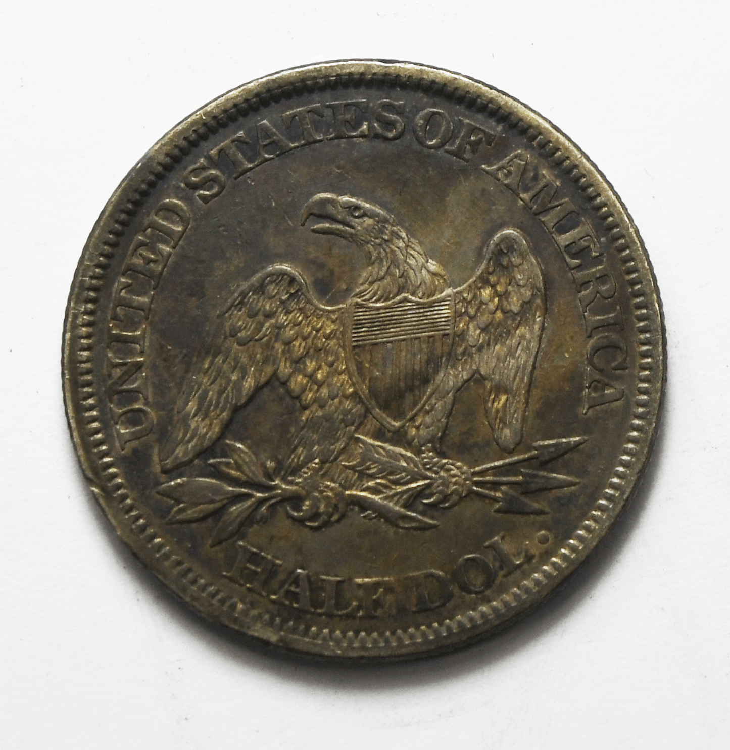 1858 O 50c Seated Liberty Silver Half Dollar Fifty Cents New Orleans AU