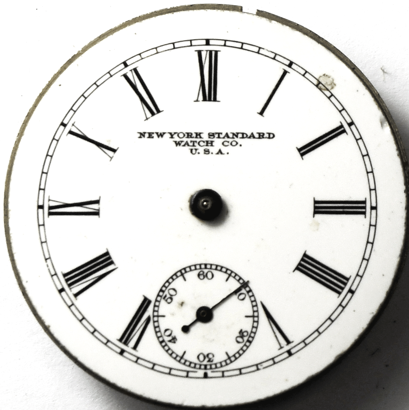 Vintage New York Standard Size 6 Pocket Watch Grade 144 Movement Not Running