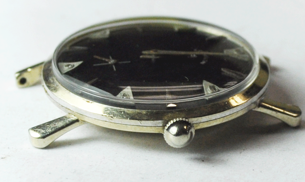 Vintage Lord Elgin 718 23J Manual Wind 14k Solid White Gold Wristwatch 33mm