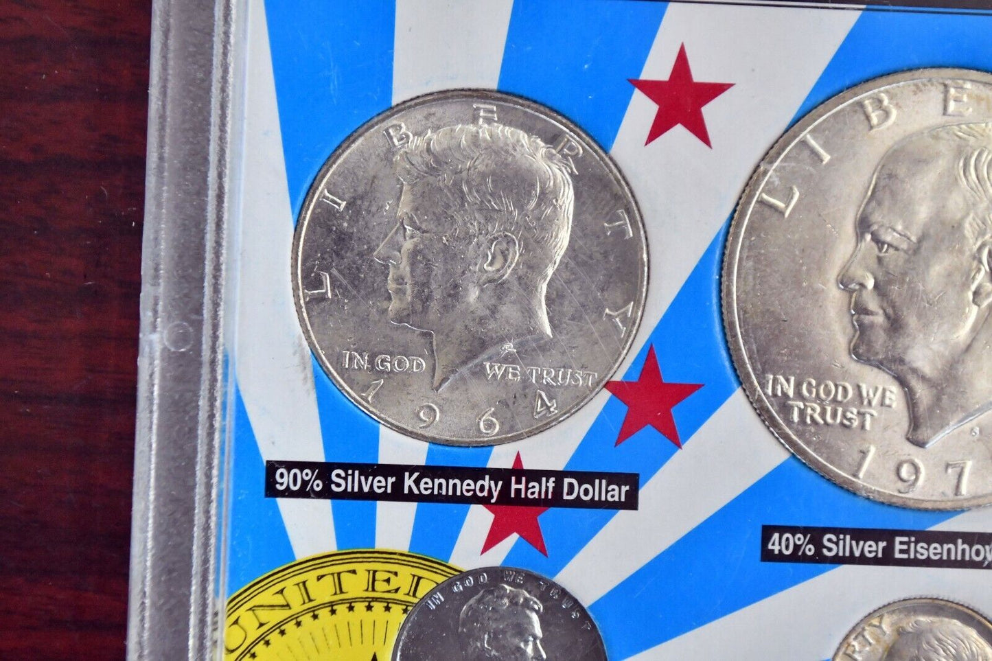 The Honored Presidents Coin Collection 6pc. 90%, 40% 35% Silver Coinage