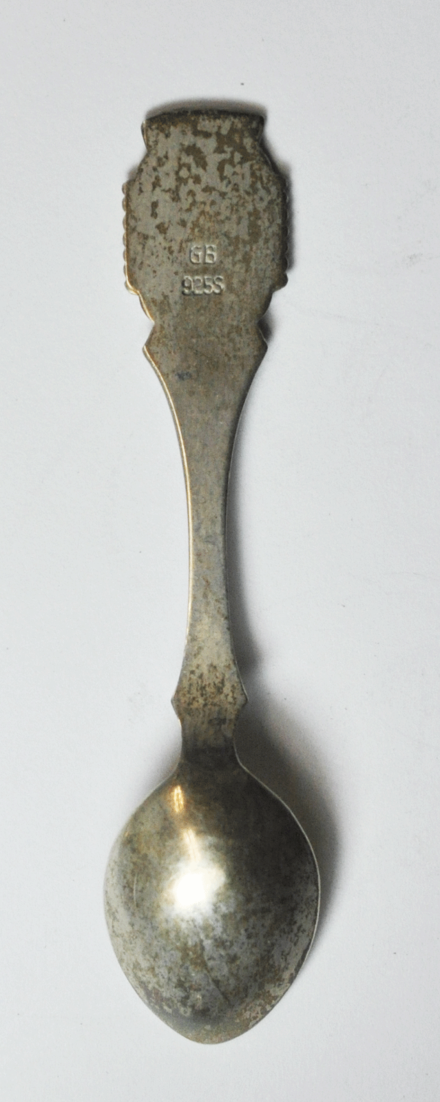 Sterling Silver GB 925S Norway Hekla Island Souvenir Spoon 3-1/4"